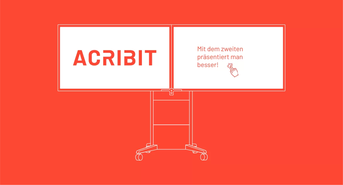 Grafik 2 interaktive Displays auf Pylonensystem